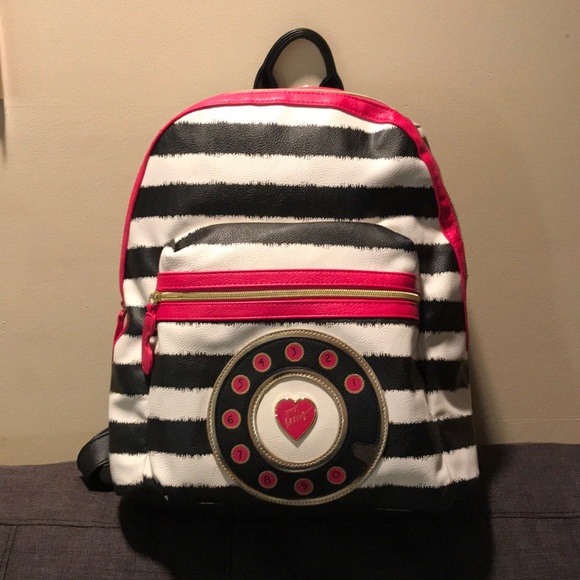 Betsey Johnson Handbags - NWT Betsey Johnson striped backpack